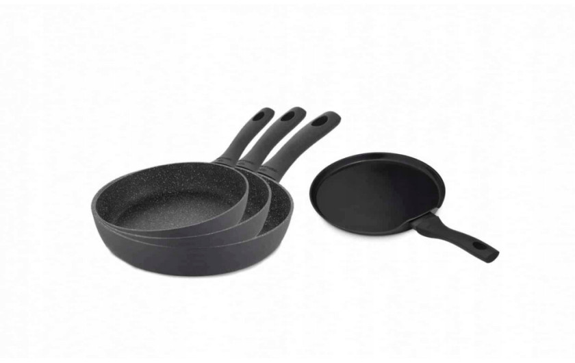Pfanne 20/24/28cm GRANITEX + Pfanne für Pfannkuchen 26cm HARMONY CLASSIC Pfanne 20/24/28cm GRANITEX + Pfanne für Pfannkuchen 26cm HARMONY CLASSIC