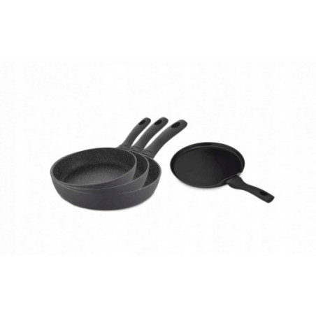 Pfanne 20/24/28cm GRANITEX + Pfanne für Pfannkuchen 26cm HARMONY CLASSIC