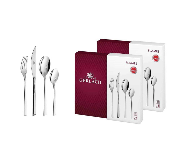 Besteckset 48 Stk. FLAMES poliert
