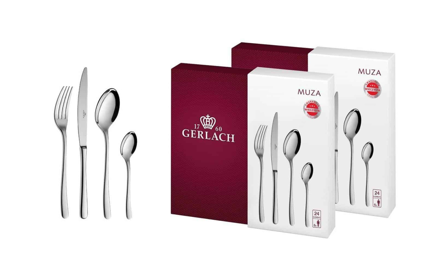 Besteckset 48-teilig glänzend MUZA
