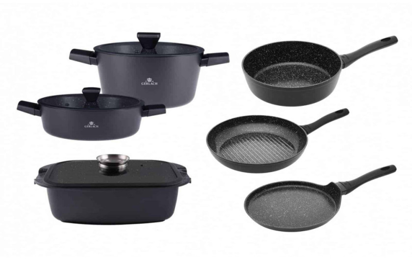 Topfe 24/28cm + Bräter + 2xPfanne 25/28cm + Grillpfanne 28cm GRANITEX Topfe 24/28cm + Bräter + 2xPfanne 25/28cm + Grillpfanne 28cm GRANITEX