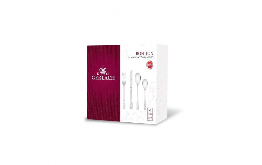 Besteckset f&uuml;r Kinder BON TON K&auml;tzchen
