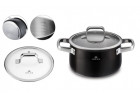 Zestaw garnk&oacute;w 6 el. PRIME + zestaw noży w bloku