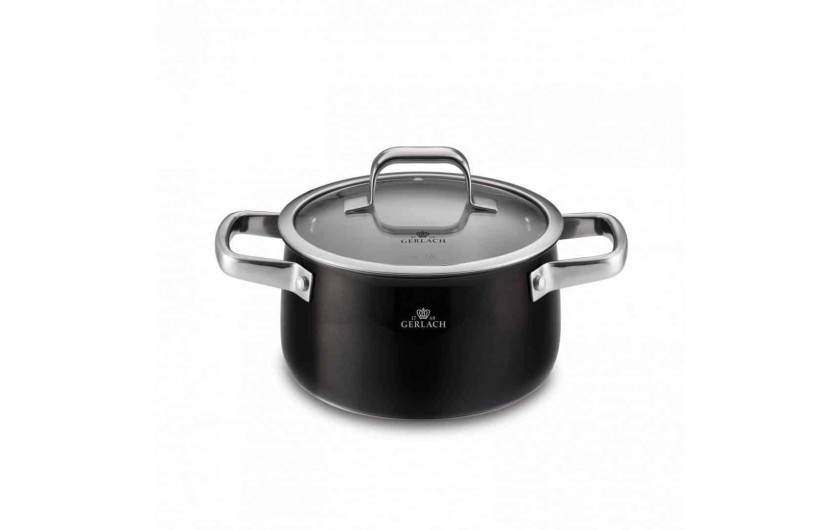 Topfset 6 Teile PRIME + Messerset im Block DECO BLACK