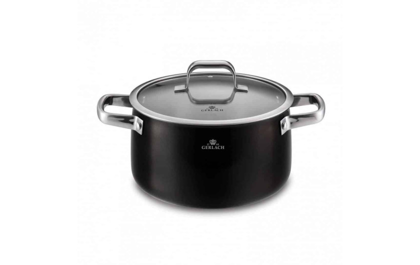 Topfset 6 Teile PRIME + Messerset im Block DECO BLACK