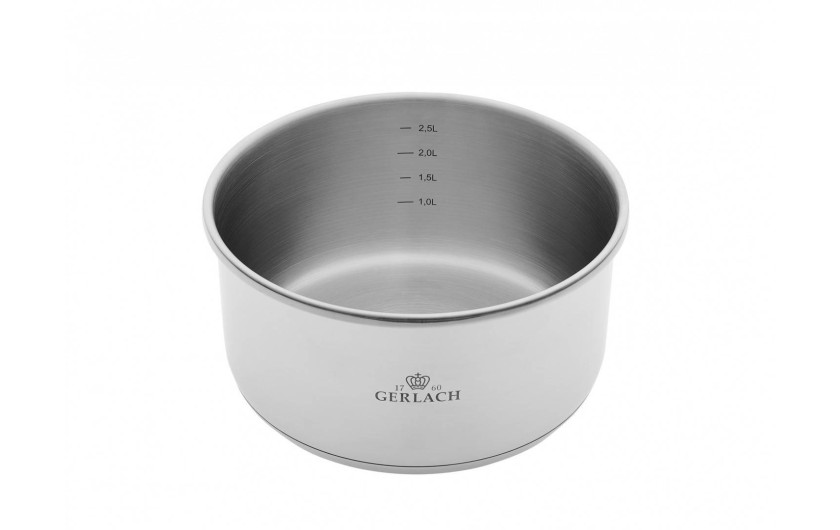 Topfset 16/20cm SMART STEEL + Pfanne 24cm + 2xDeckel + Griff