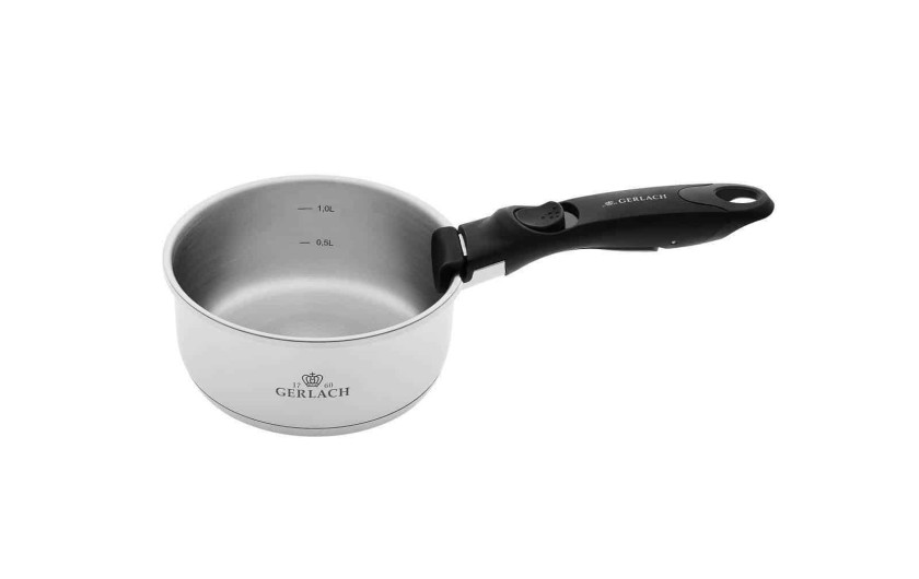 Topfset 16/20cm SMART STEEL + Pfanne 24cm + 2xDeckel + Griff