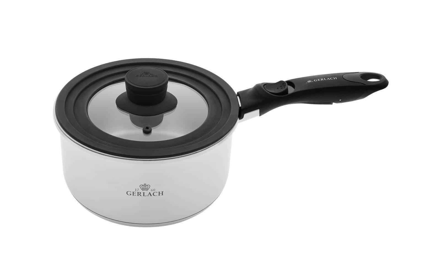 Topfset 16/20cm SMART STEEL + Pfanne 24cm + 2xDeckel + Griff