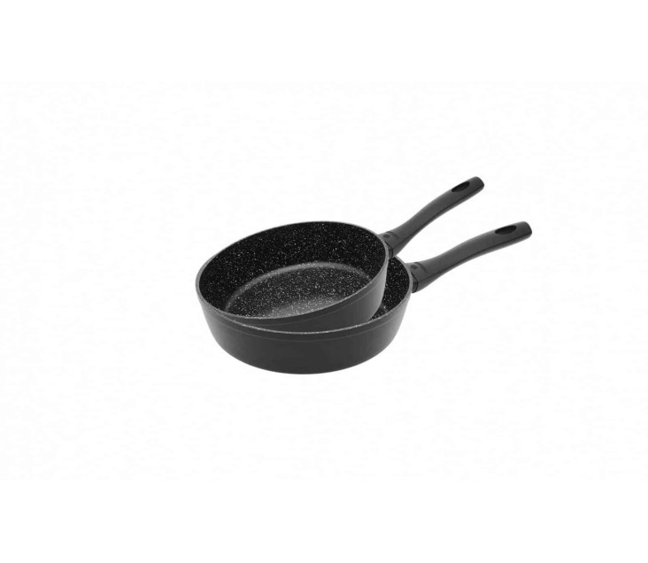 Set mit 2 tiefen Pfannen 24/28 cm GRANITEX