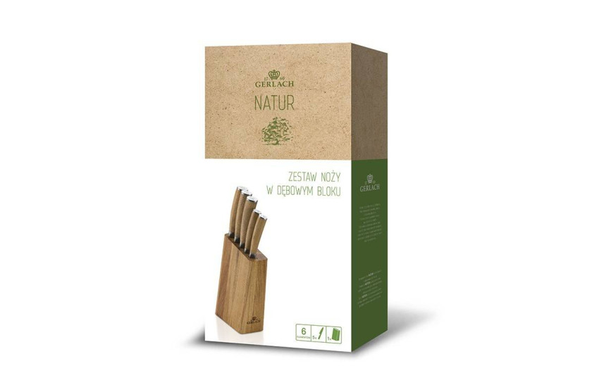 Messerset im Block + Schneidebrett + Salzstreuer und Pfeffermühle NATUR Messerset im Block + Schneidebrett + Salzstreuer und Pfeffermühle NATUR