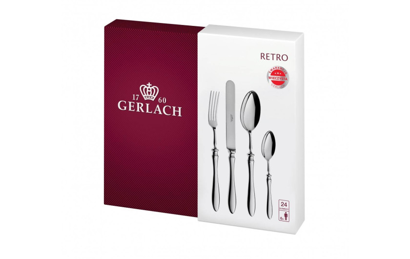 Retro Besteck-Set 24-teilig in Box