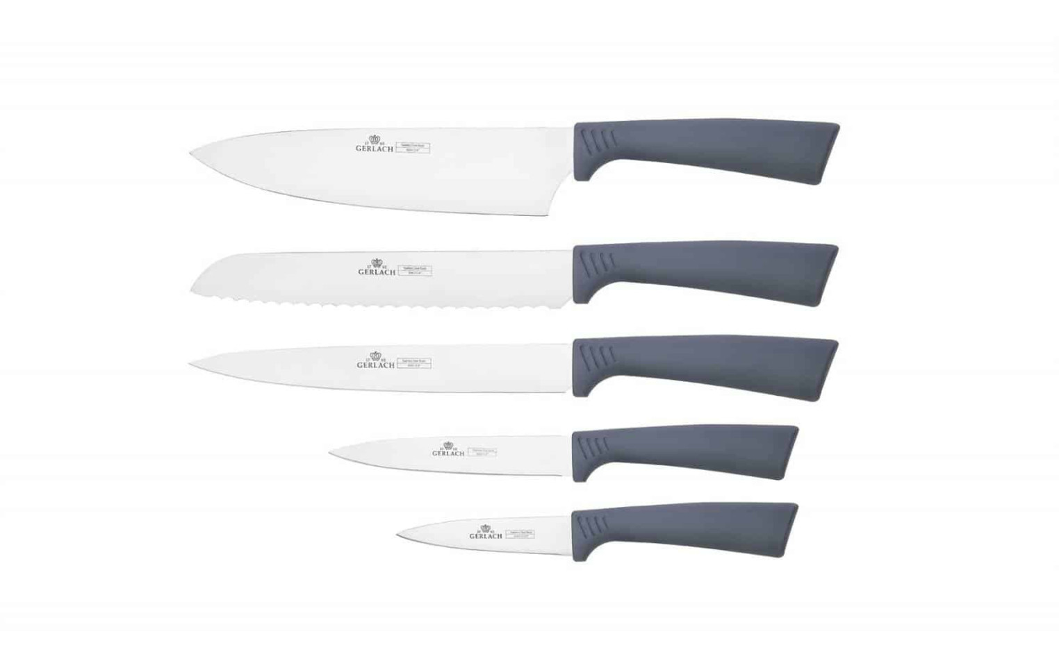 Messerset im Block SMART Grey
