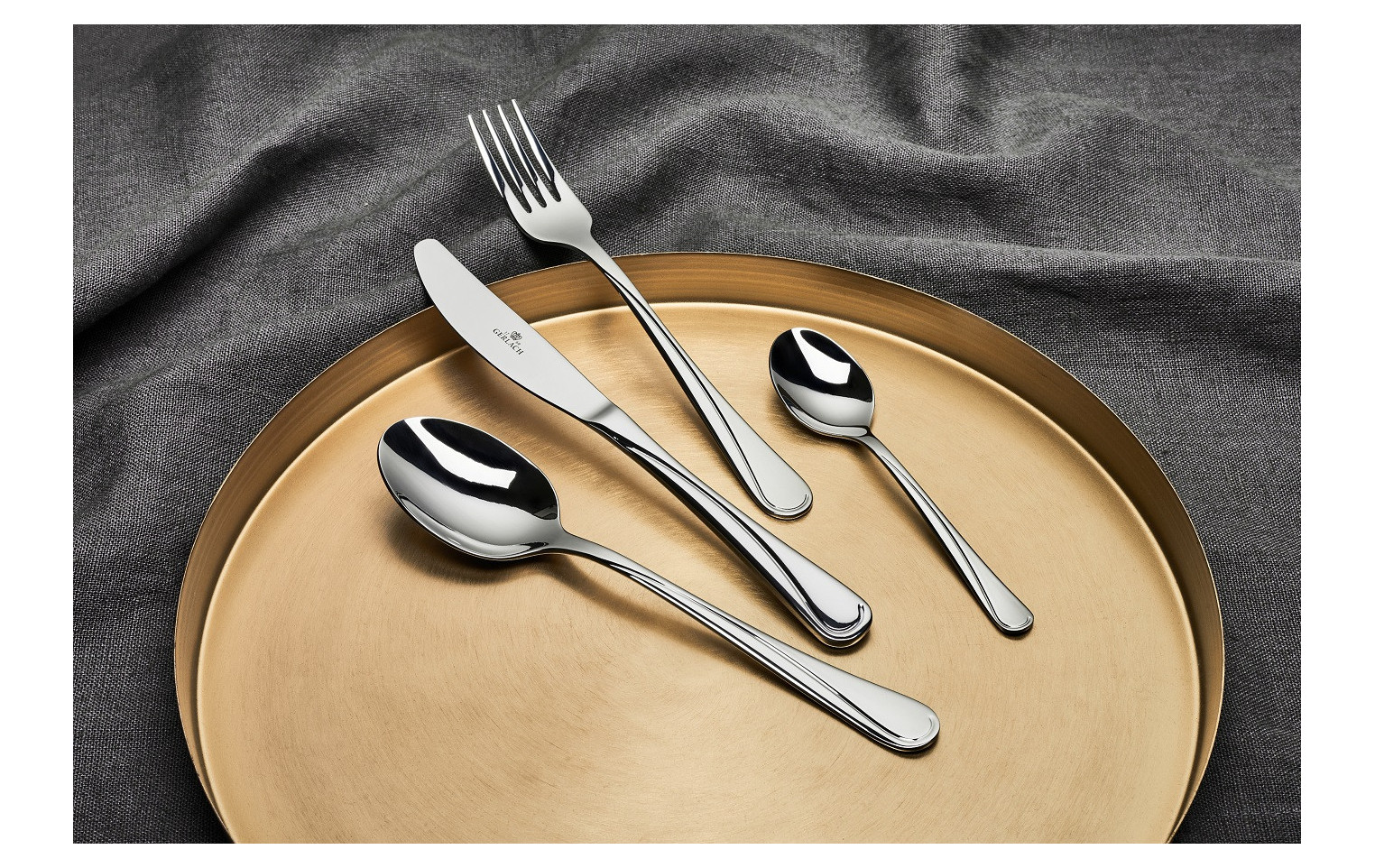 Besteckset 30 Teile MODERN GOLD Poliert