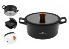 Topf 24/28 cm + Pfanne 24 cm + Grillpfanne 28 cm + Wok-Pfanne + Schneidebrett NATUR