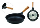 Topf 24/28 cm + Pfanne 24 cm + Grillpfanne 28 cm + Wok-Pfanne + Schneidebrett NATUR