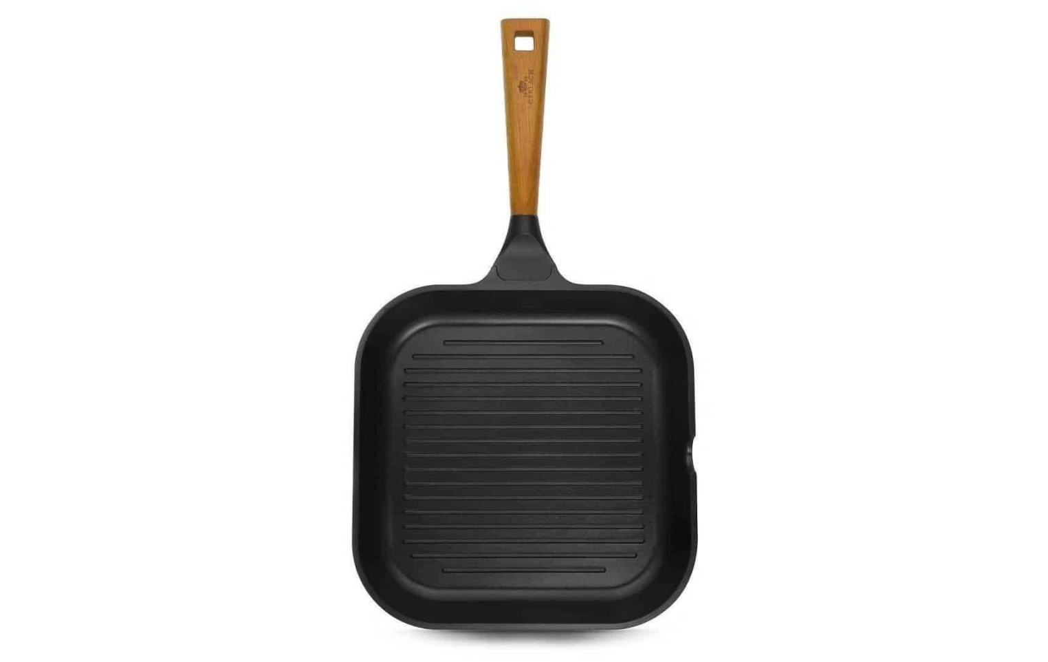 Topf 24/28cm + Pfanne 24cm + Grillpfanne 28cm + Wok-Pfanne 28cm + Schneidebrett NATUR