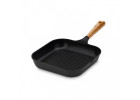 Topf 24/28 cm + Pfanne 24 cm + Grillpfanne 28 cm + Wok-Pfanne + Schneidebrett NATUR
