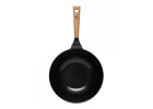 Topf 24/28 cm + Pfanne 24 cm + Grillpfanne 28 cm + Wok-Pfanne + Schneidebrett NATUR