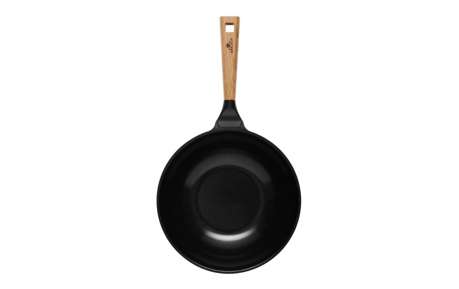 Topf 24/28cm + Pfanne 24cm + Grillpfanne 28cm + Wok-Pfanne 28cm + Schneidebrett NATUR