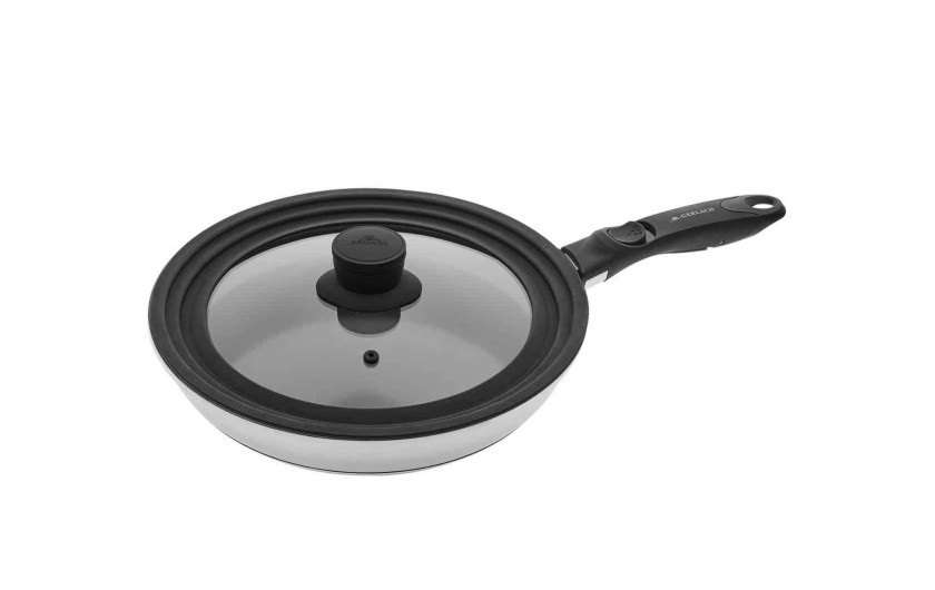 Pfanne 20cm + Pfanne 24cm + Pfanne 28cm SMART STEEL + Deckel