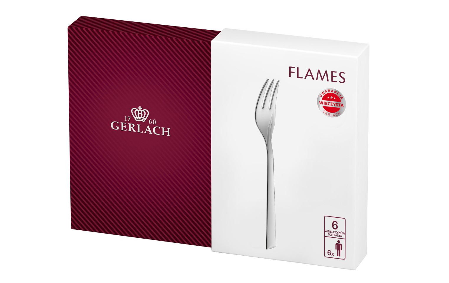 Kuchengabeln 6 Teile FLAMES