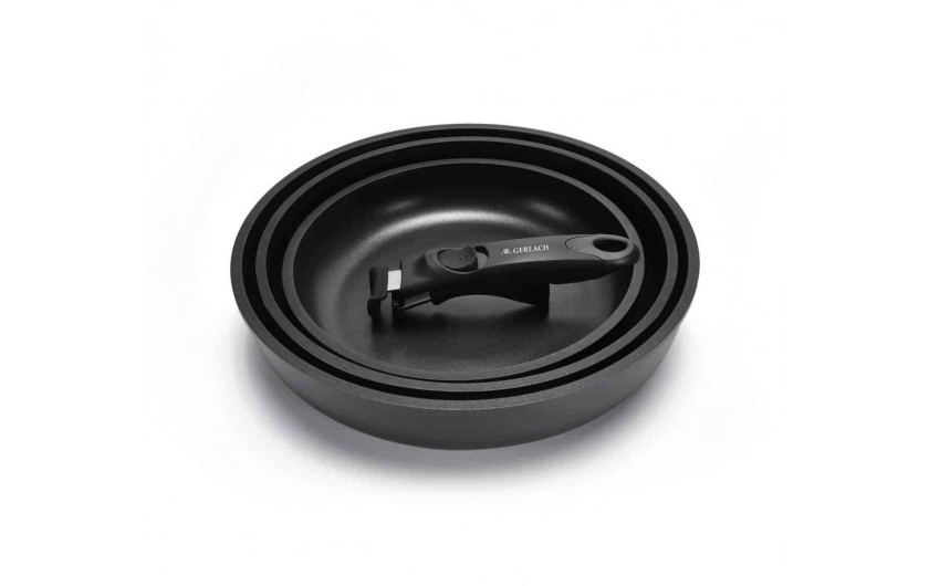 Pfanne 20/24/28cm SMART+ Griff + Pfannenwender NATUR