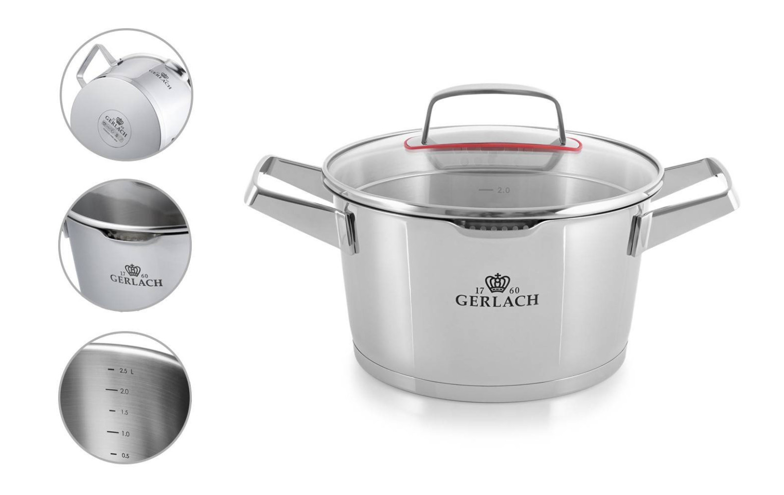 Topfset 10 Teile SUPERIOR + Topf 28cm 10l SIMPLE + Schöpfkelle VIRGA
