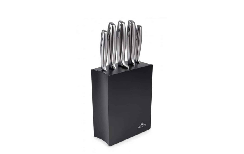 Topfset 6 Teile PRIME + Messerset im Block MODERN Schwarz Topfset 6 Teile PRIME + Messerset im Block MODERN Schwarz