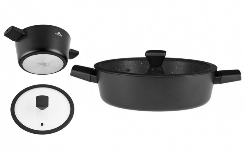 Topfset 2 Teile: Topf 24/28cm + 2xPfanne 24/25cm + Stieltopf 1,5l GRANITEX Topfset 2 Teile: Topf 24/28cm + 2xPfanne 24/25cm + Stieltopf 1,5l GRANITEX