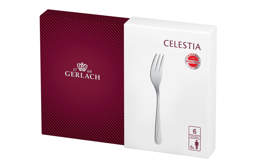 Kuchengabeln 6 Teile CELESTIA Poliert