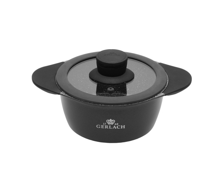 Blend Stone Aluminiumtopf 1,3 l/16 cm mit Deckel