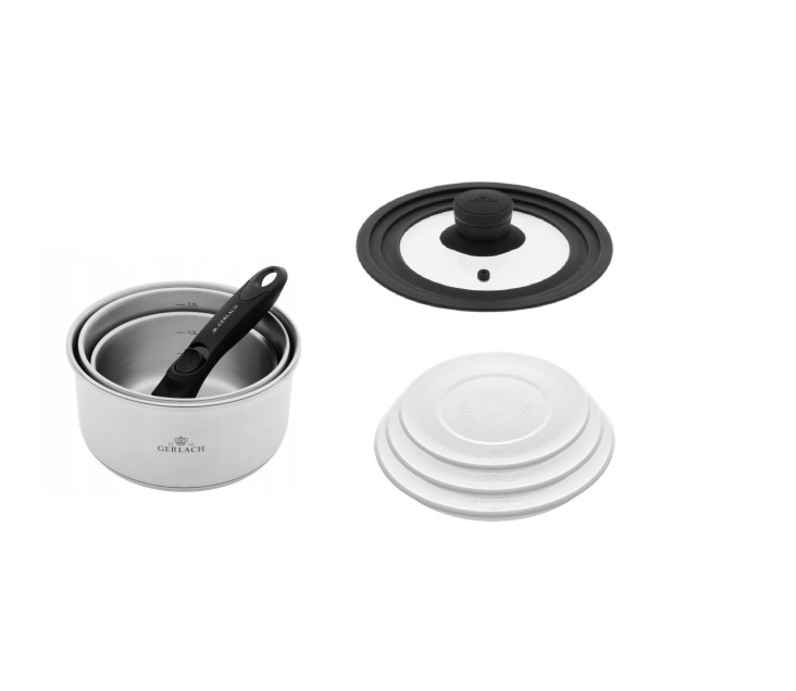 Deckel 3 Teile 16/18/20cm + Frischhaltedeckel 3 Teile 16/18/20cm SMART