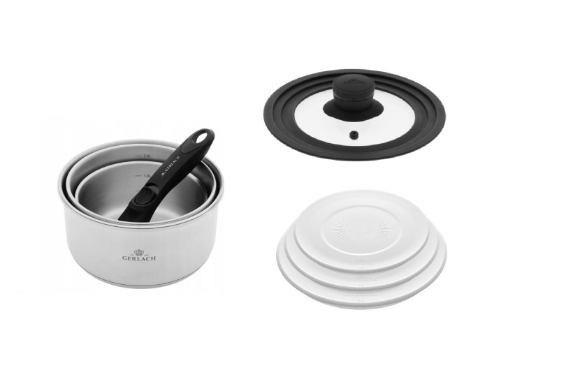 Deckel 3 Teile 16/18/20cm + Frischhaltedeckel 3 Teile 16/18/20cm SMART Deckel 3 Teile 16/18/20cm + Frischhaltedeckel 3 Teile 16/18/20cm SMART
