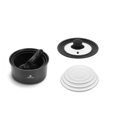 Topfset 3 Teile 16/18/20cm + Deckel 3 Teile 16/18/20cm + Frischhaltedeckel 3 Teile 16/18/20cm SMART