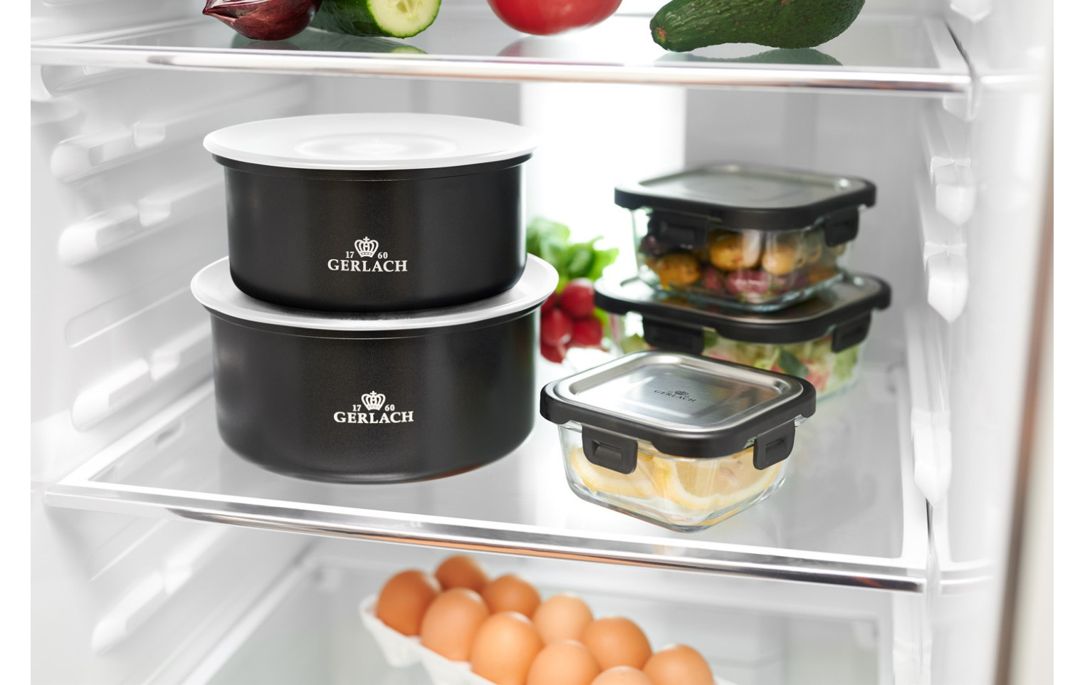 Topfset 3 Teile 16/18/20cm + Deckel 3 Teile 16/18/20cm + Frischhaltedeckel 3 Teile 16/18/20cm SMART