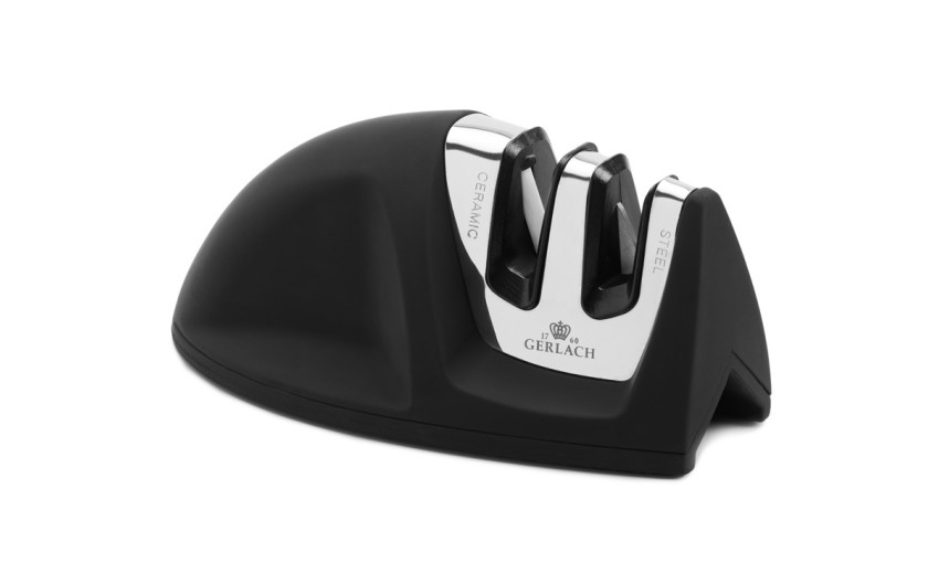 Messerset im Block SMART BLACK + Schneidebrett 30x24cm NATUR + Messerschärfer Mini SMART Messerset im Block SMART BLACK + Schneidebrett 30x24cm NATUR + Messerschärfer Mini SMART