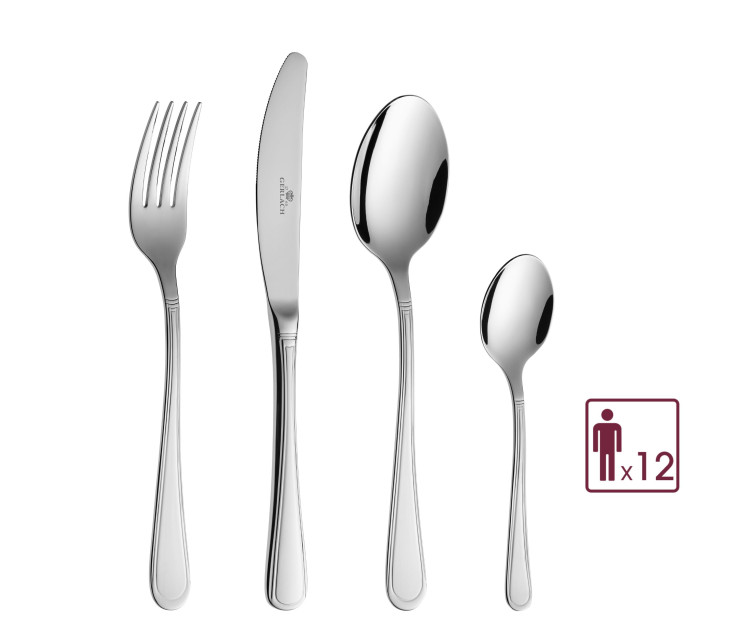 Besteckset 68 Teile ANTICA Poliert + Schachtel