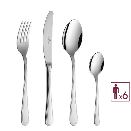 Besteckset 24 Teile ANTICA Poliert
