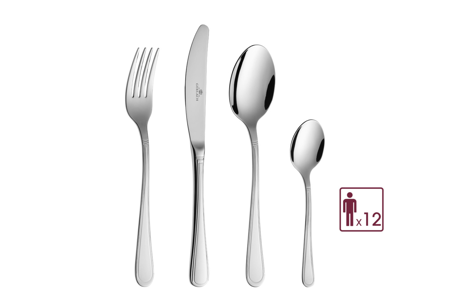 Besteckset 48 Teile ANTICA Poliert
