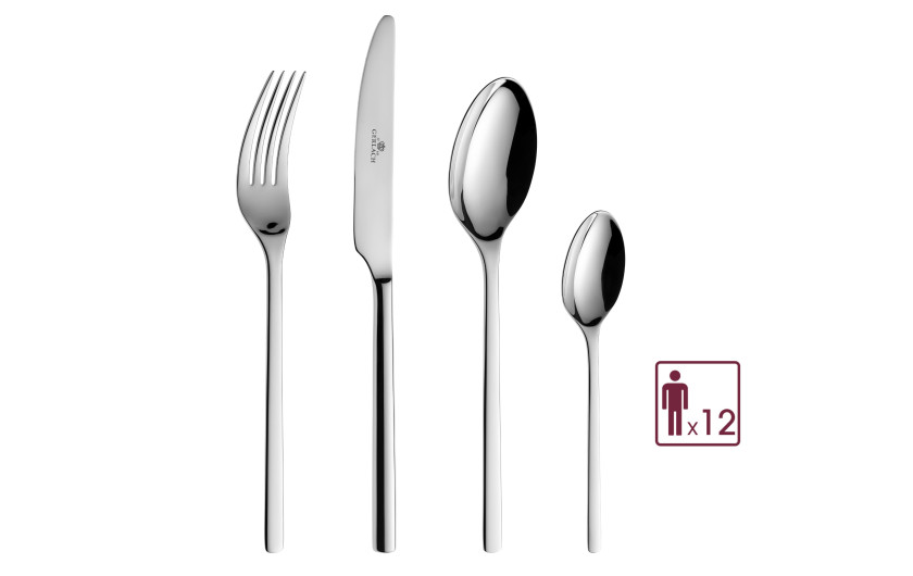 Besteckset 48 Teile MODERN Poliert