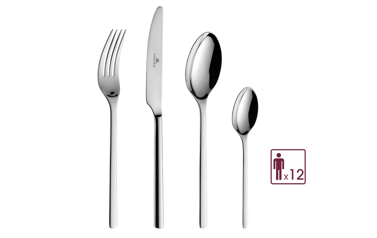 Besteckset 48 Teile MODERN Poliert
