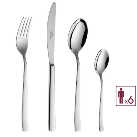 Besteckset 24 Teile ONDA Poliert