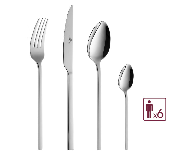 Besteckset 24 Teile AMBIENTE Poliert