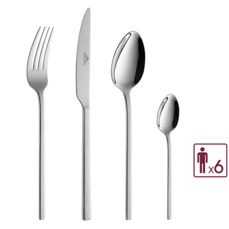 Besteckset 24 Teile AMBIENTE Poliert