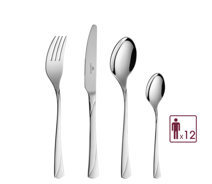 Besteckset 68 Teile VALOR Poliert + Schachtel