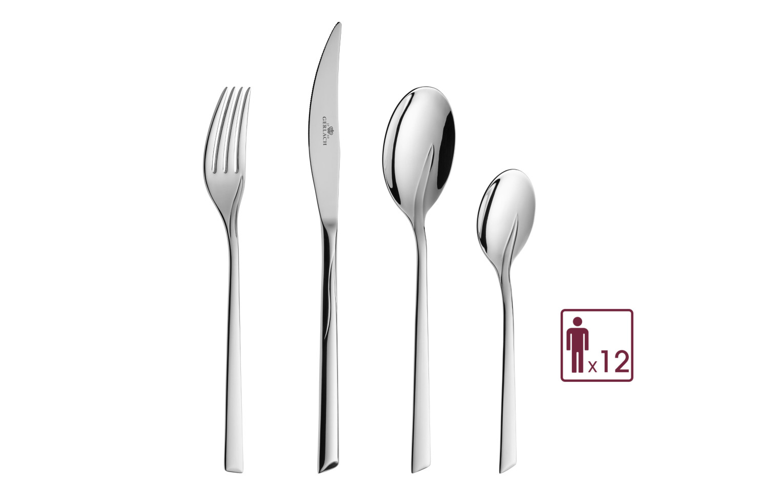 Besteckset 68 Teile FLAMES Poliert + Schachtel