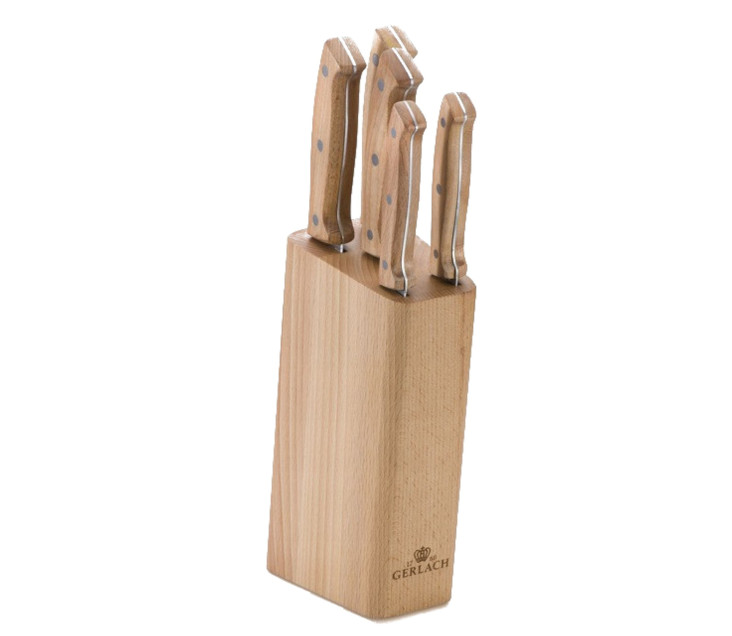 Messerset im Block COUNTRY Holz