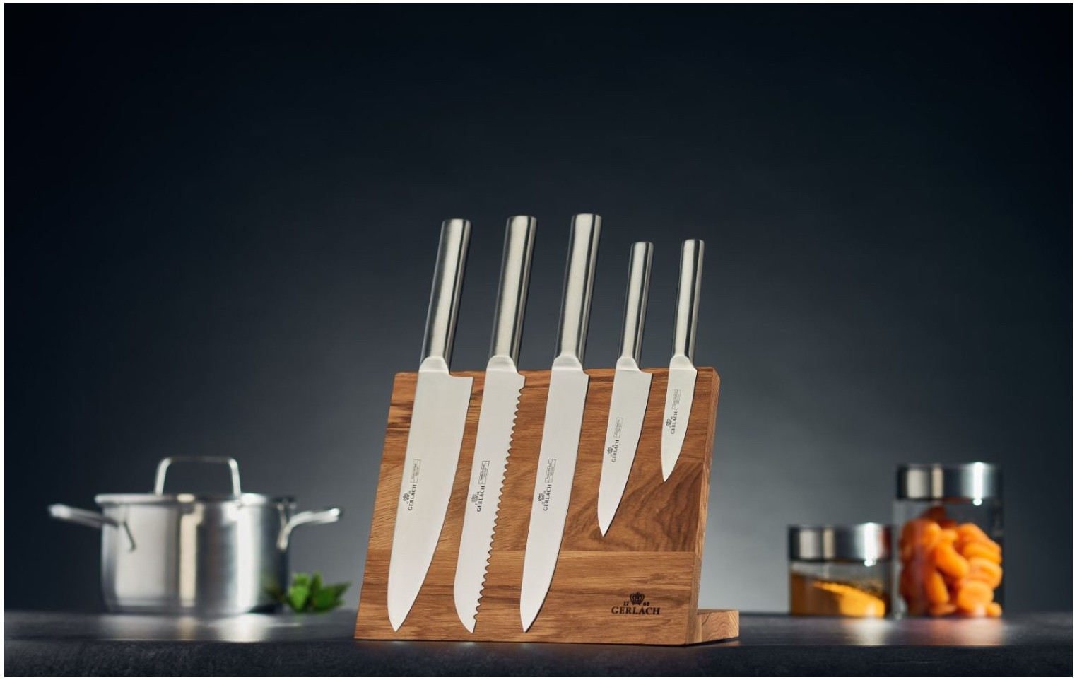 Messerset mit Magnet-Messerbrett AMBIENTE Magnetic