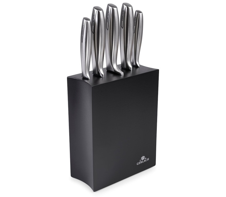 Messerset im Block MODERN Schwarz