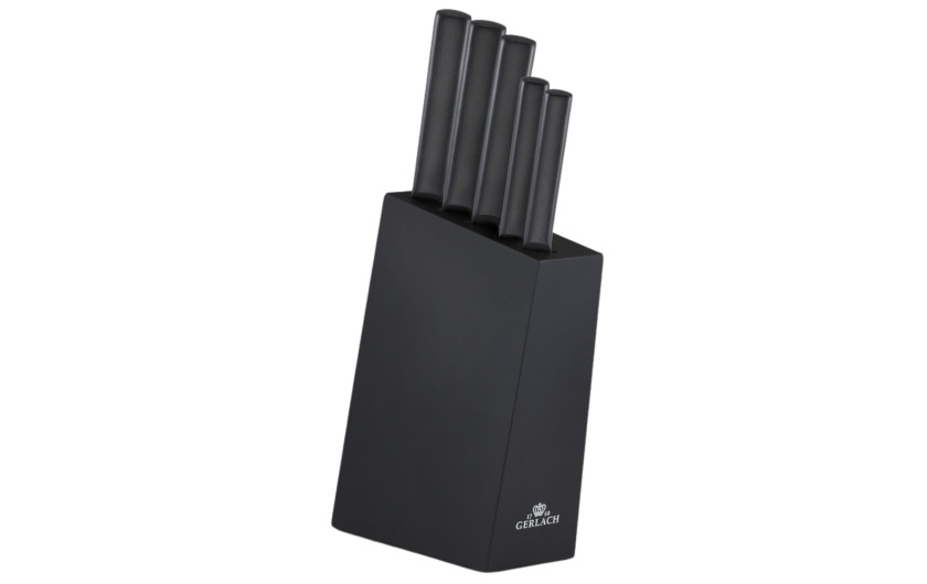 Messerset im Block AMBIENTE BLACK Holz Schwarz Messerset im Block AMBIENTE BLACK Holz Schwarz